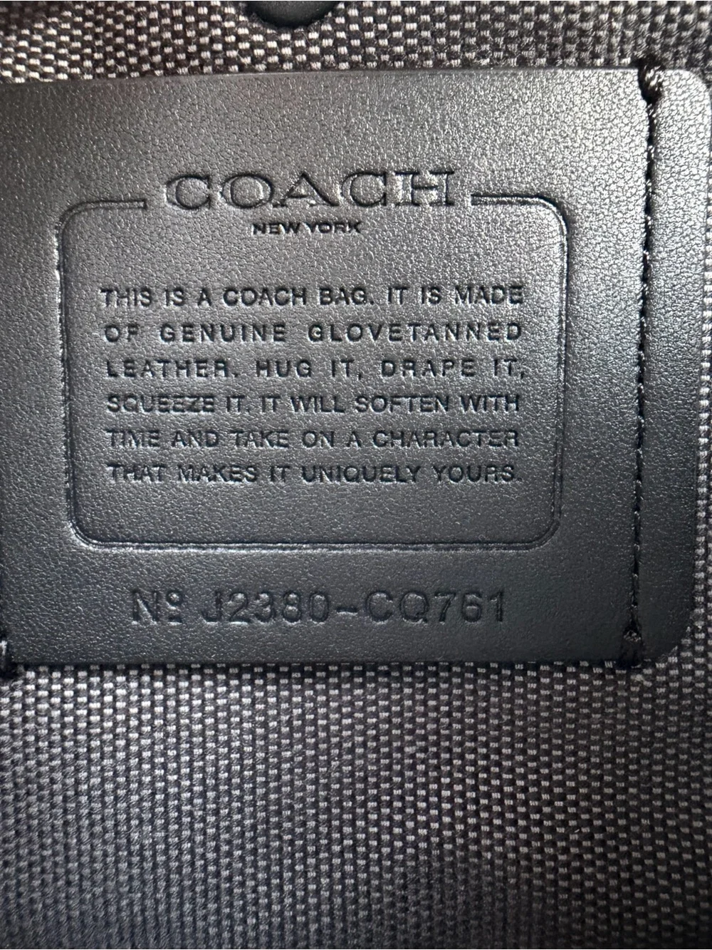 Coach Matte Black Rogue 30